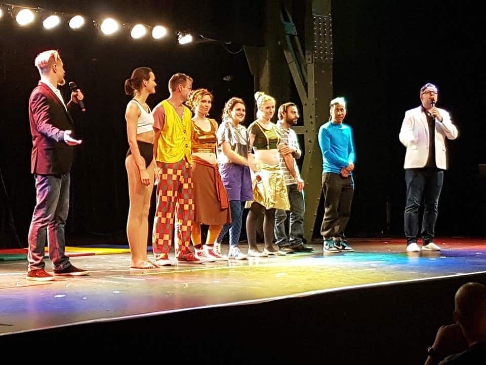 Clown Pepe auf der Bühne in der Weststadthalle Essen