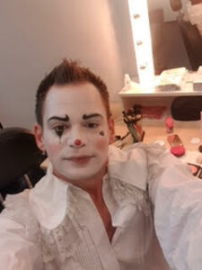 Clown pepe als Pierrot clown bei RTL Bachelor