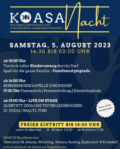 Koasa Sommernachtsfest Kirchdorf in Tirol